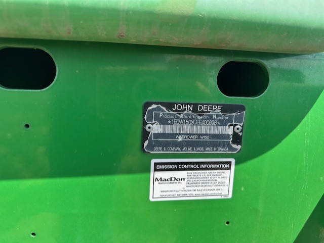 2014 John Deere W150 Windrower