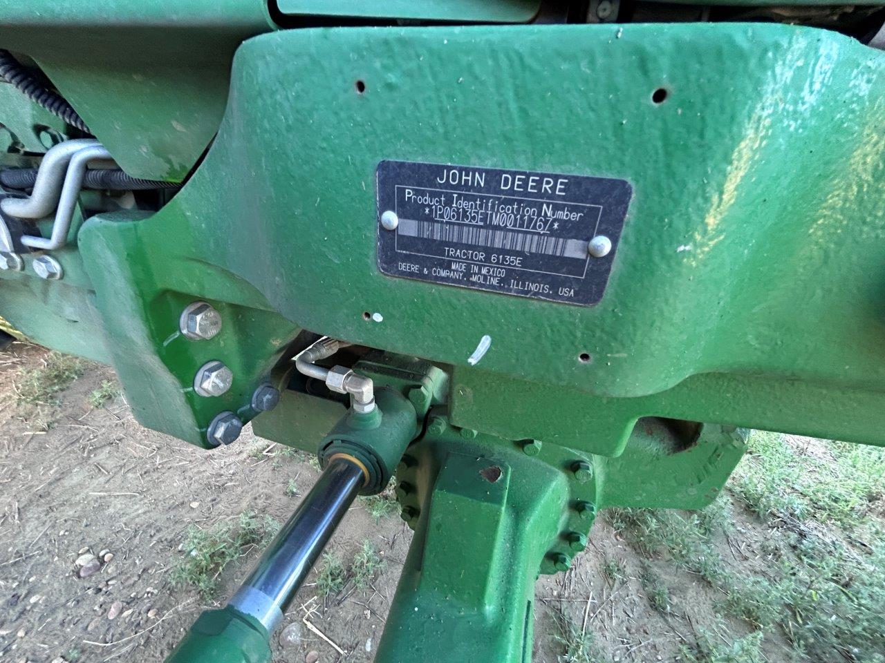 2021 John Deere 6135E Tractor