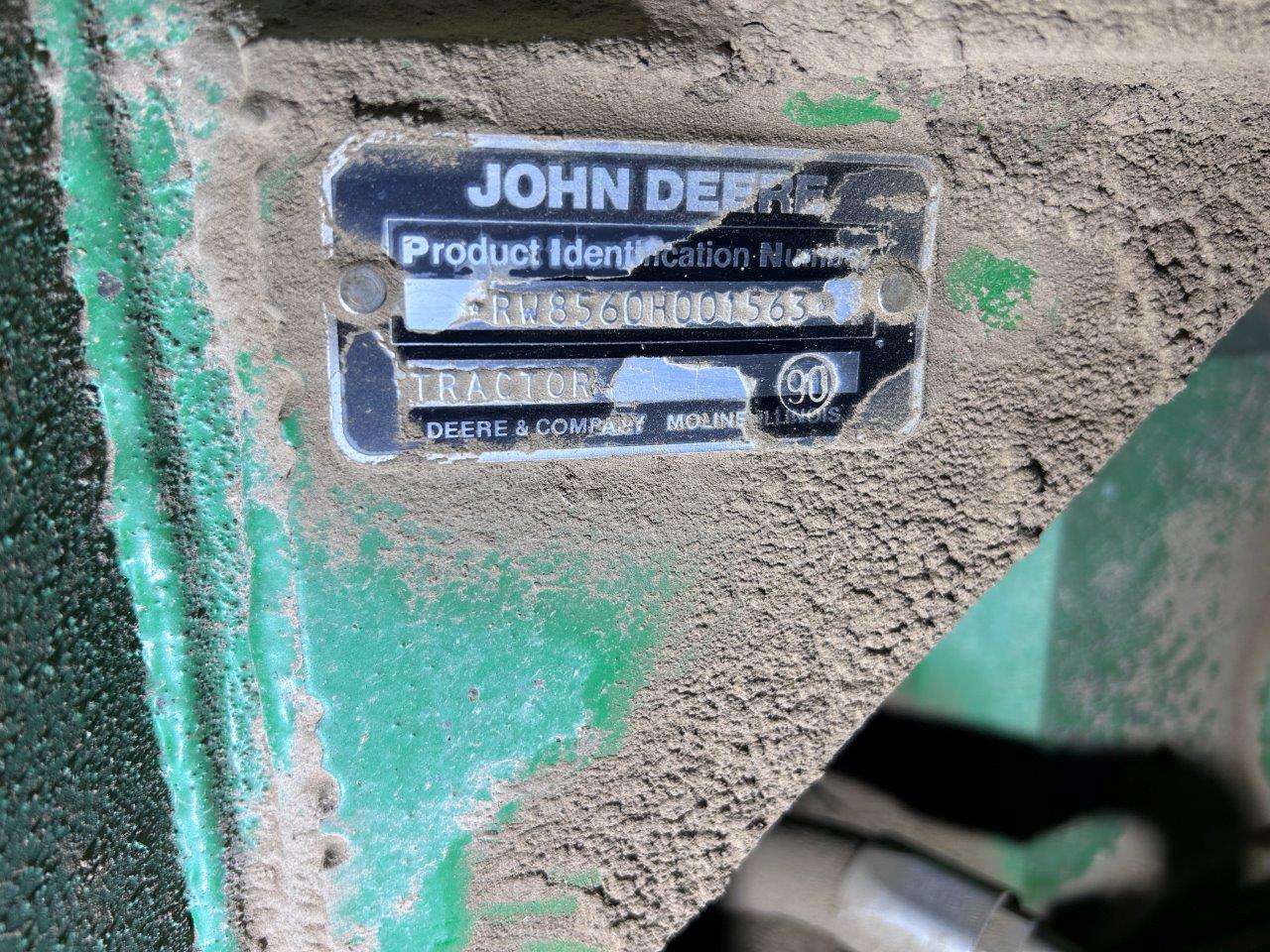 1990 John Deere 8560 Tractor