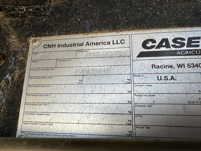 2017 Case IH 9240 Combine