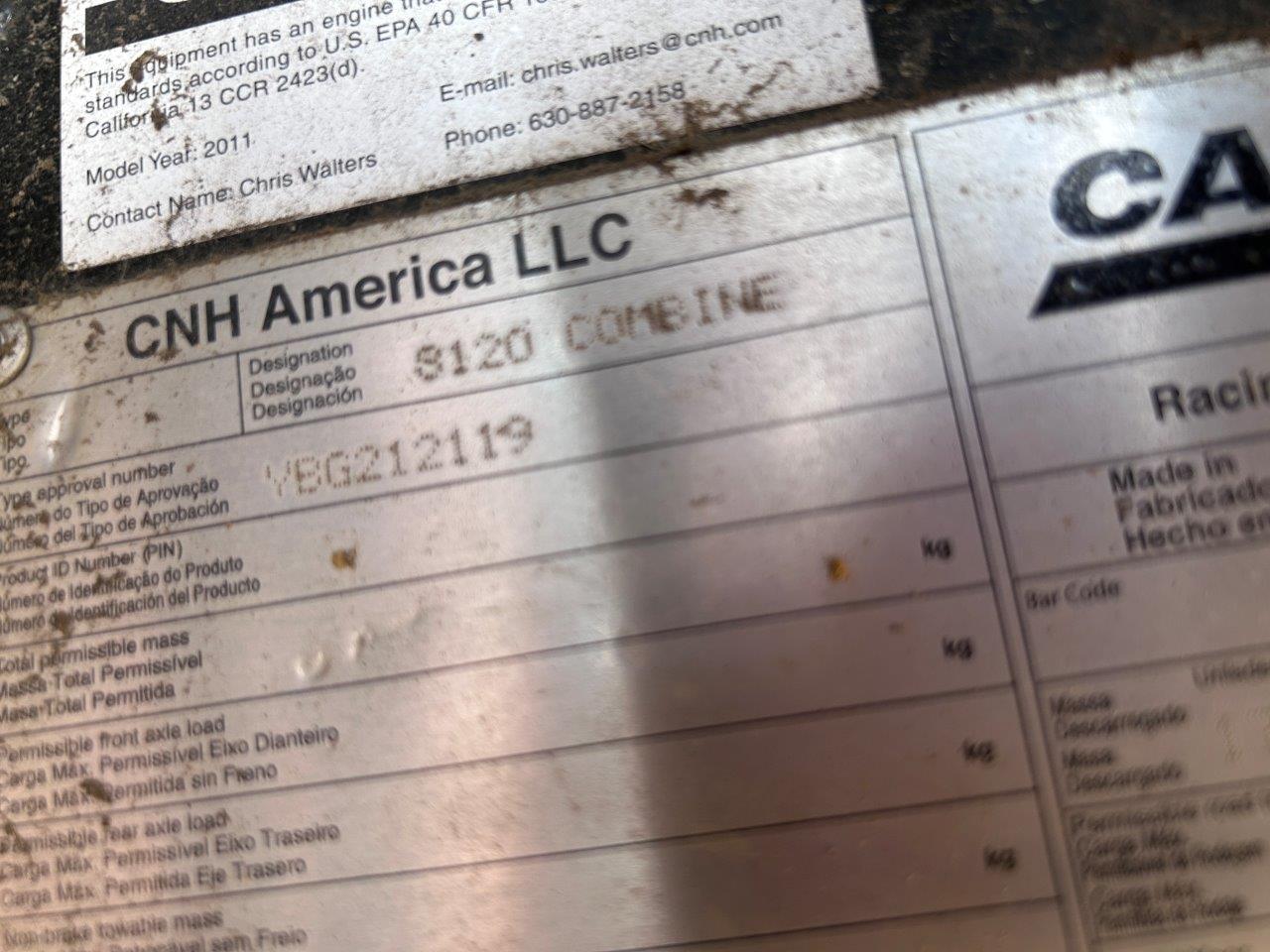 2011 Case IH 8120 Combine