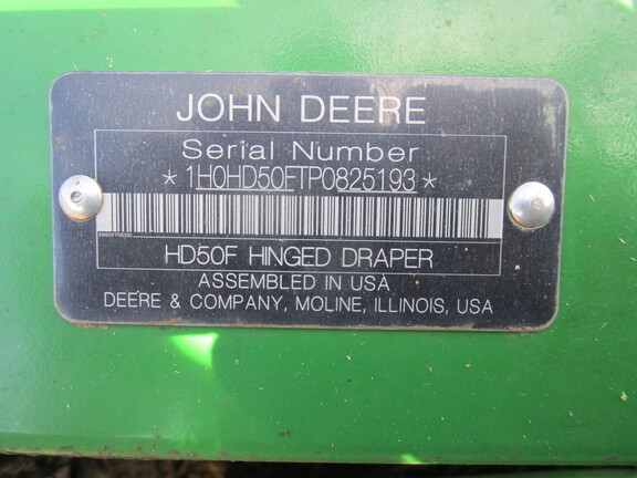 2023 John Deere HD50F Header Combine