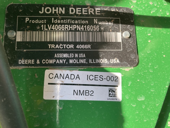 2023 John Deere 4066R Tractor Compact