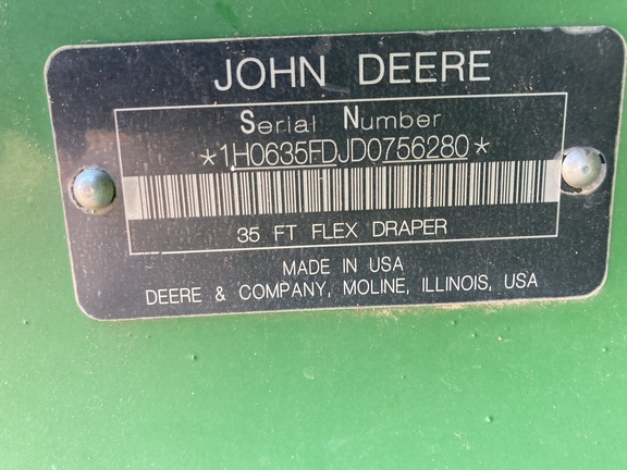 2013 John Deere 635FD Header Combine