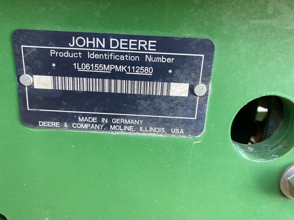 2021 John Deere 6155M Tractor