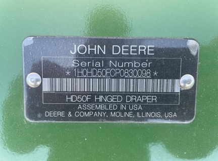 2024 John Deere HD50F Header Combine