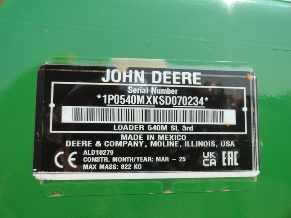 2025 John Deere 540M Loader