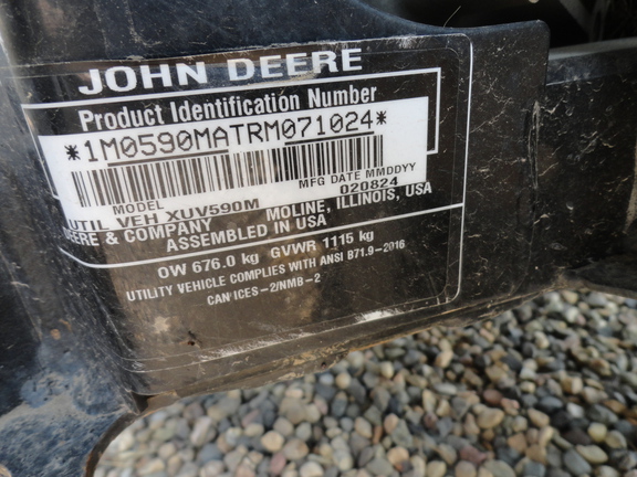 2024 John Deere XUV 590M ATV