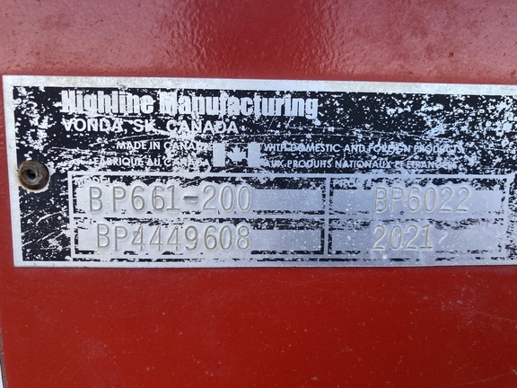 2021 Highline BP661-200 Bale Processor