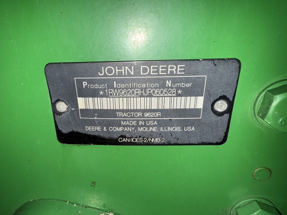 2018 John Deere 9620R Tractor 4WD