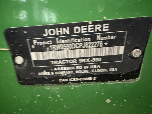 2023 John Deere 9RX 590 Tractor Rubber Track