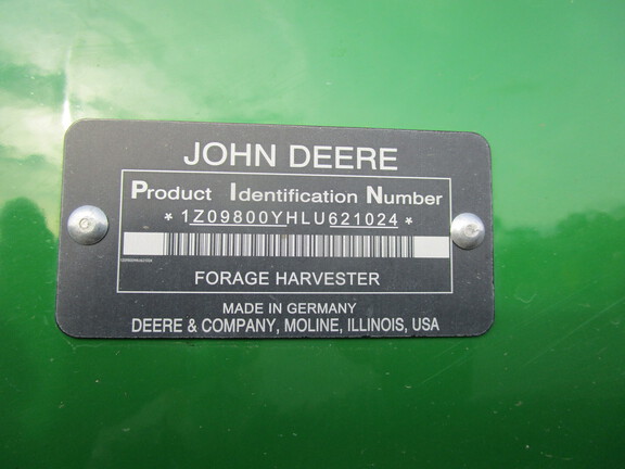 2021 John Deere 9800 Forage Harvester