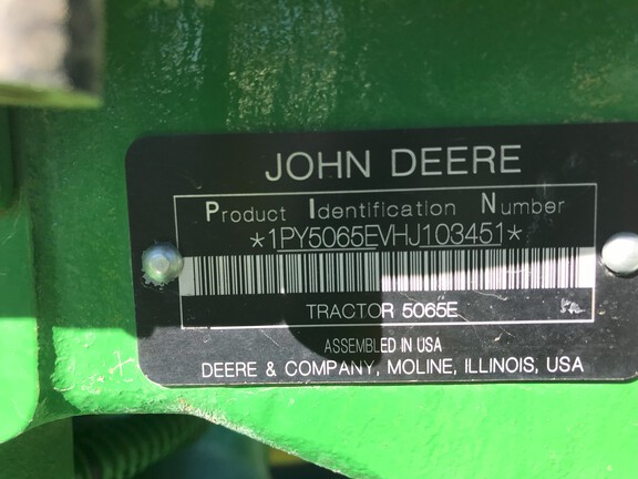 2017 John Deere 5065E Tractor