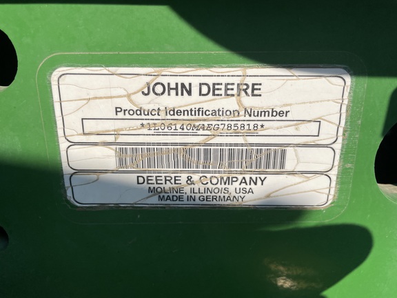 2014 John Deere 6140M Tractor