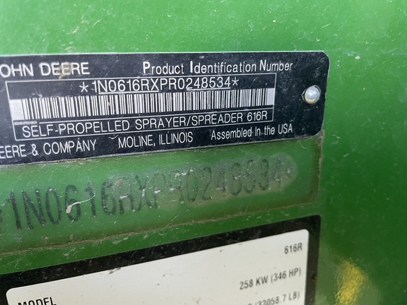 2024 John Deere 616R Sprayer/High Clearance