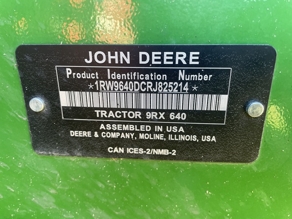 2024 John Deere 9RX 640 Tractor Rubber Track