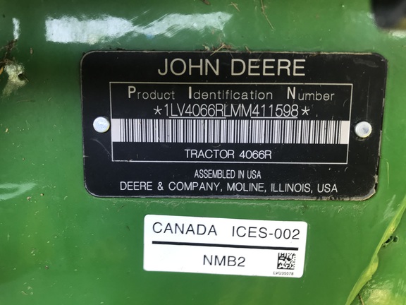 2021 John Deere 4066R Tractor Compact