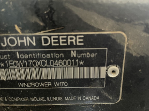 2020 John Deere W170 Windrower