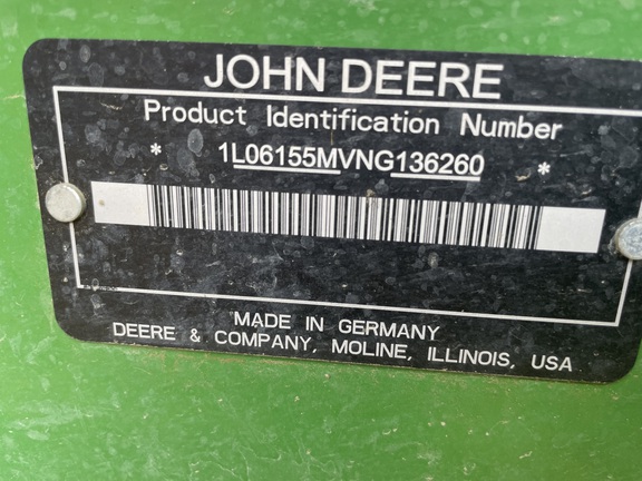 2022 John Deere 6155M Tractor