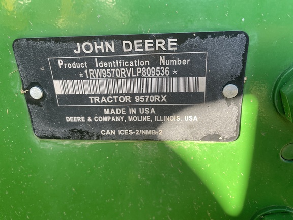 2020 John Deere 9570RX Tractor Rubber Track
