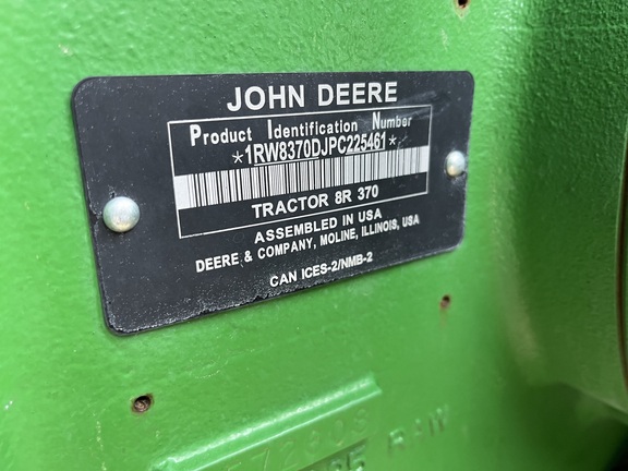 2023 John Deere 8R 370 Tractor