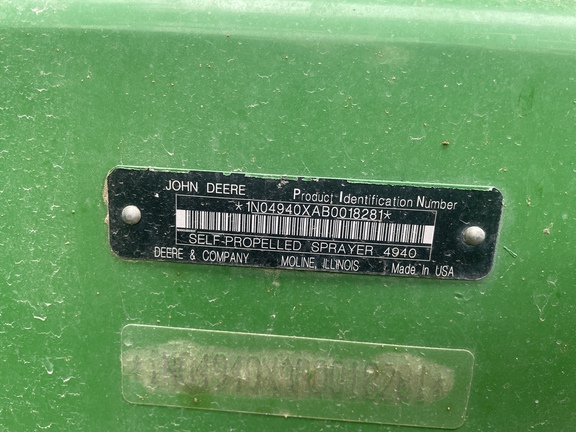 2012 John Deere 4940 Sprayer/High Clearance