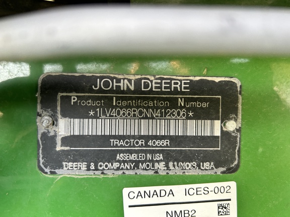 2022 John Deere 4066R Tractor Compact