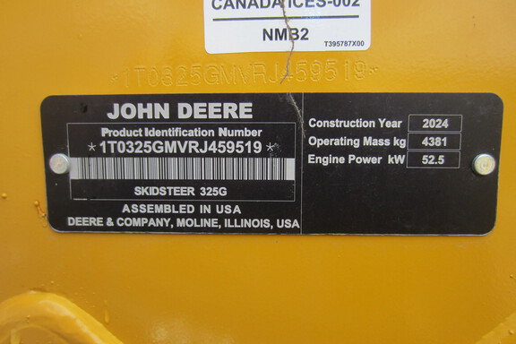 2024 John Deere 325G Compact Track Loader