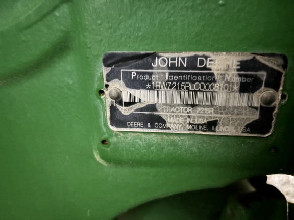 2012 John Deere 7215R Tractor