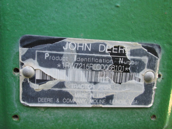 2012 John Deere 7215R Tractor