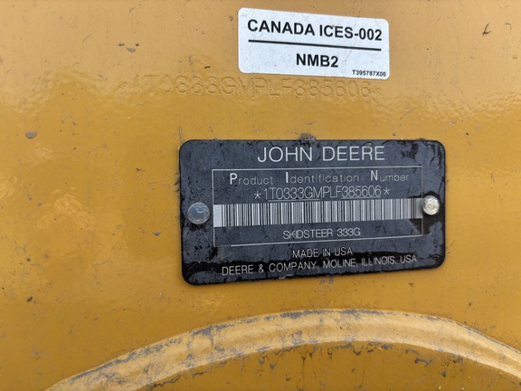 2020 John Deere 333G Compact Track Loader