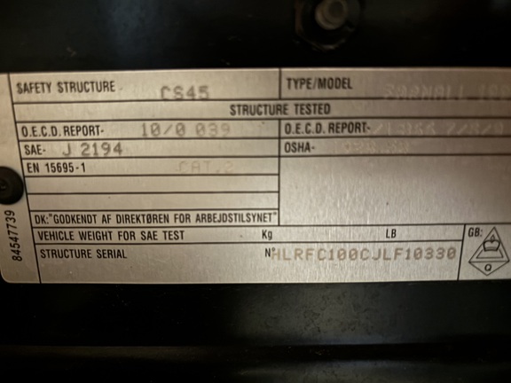 2018 Case IH Farmall 100C Tractor