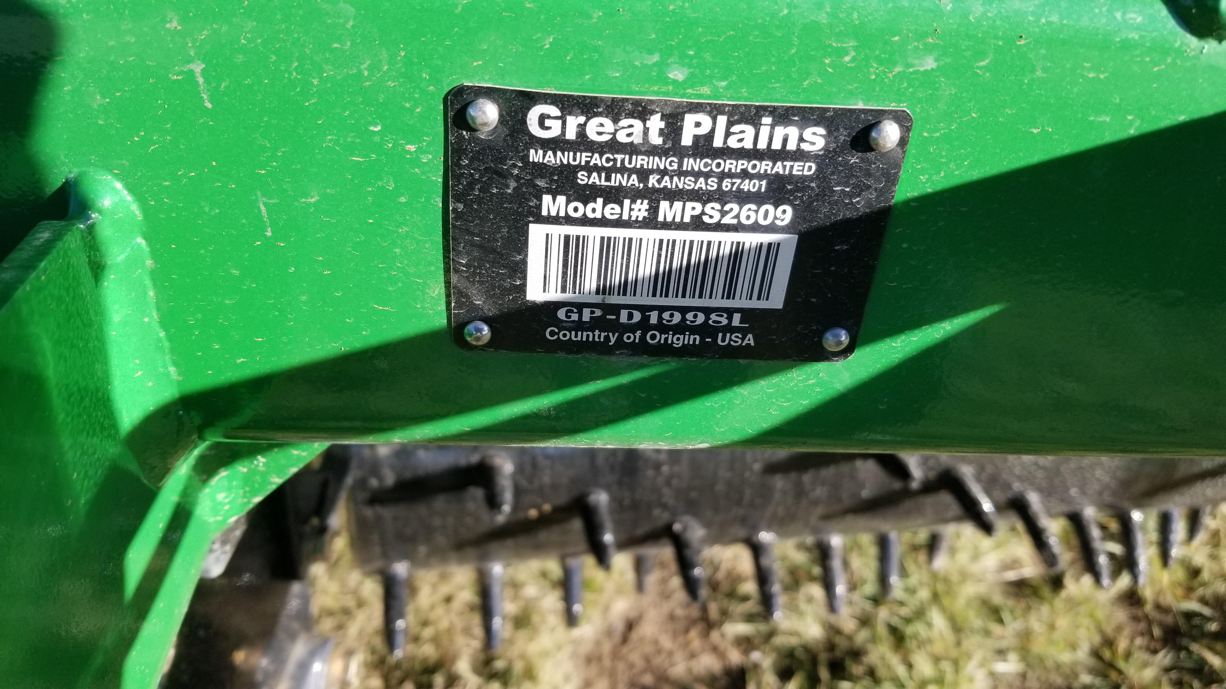 2023 Great Plains MPS2609 Drill/Grain