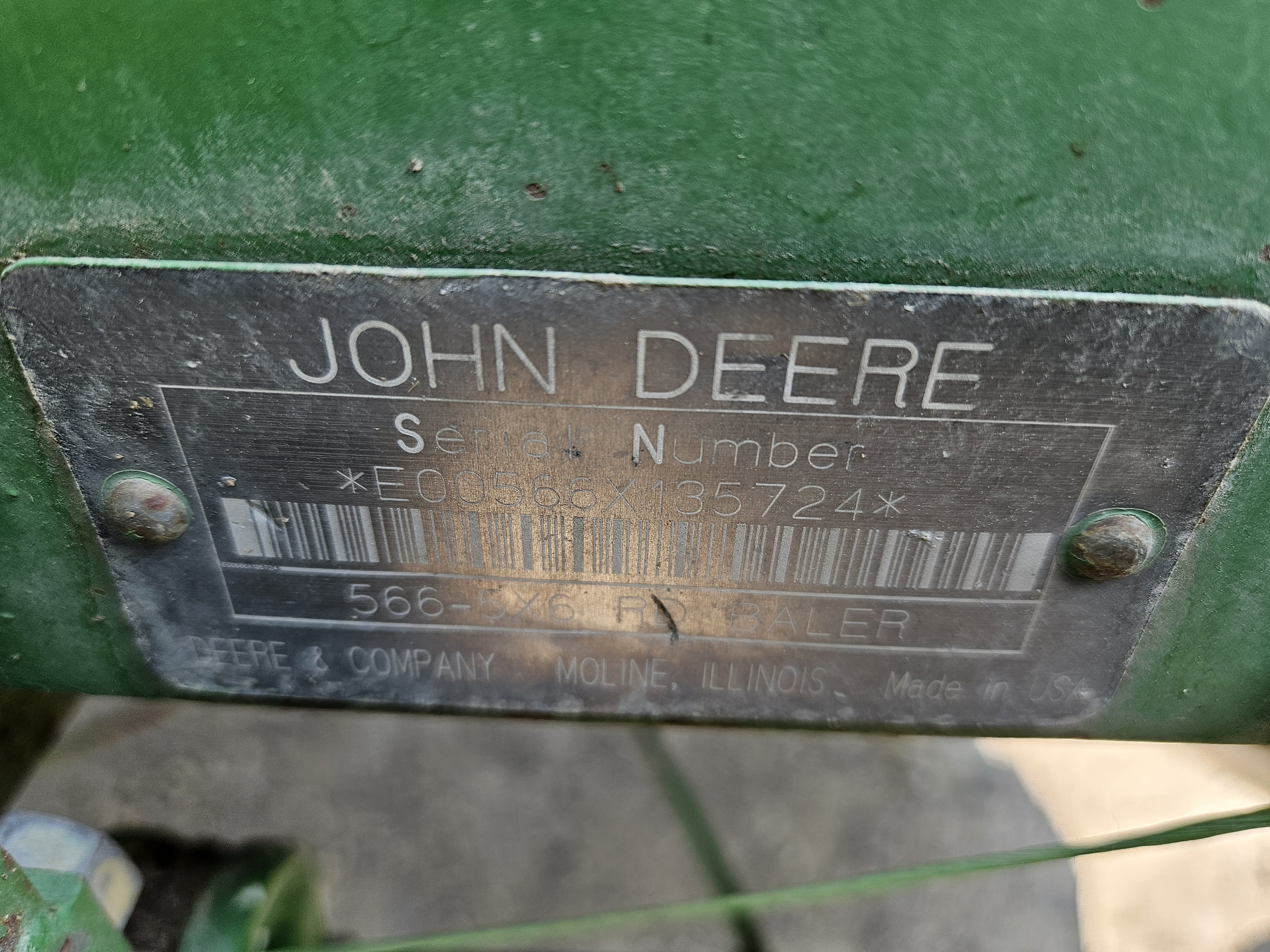 1999 John Deere 566 Baler/Round