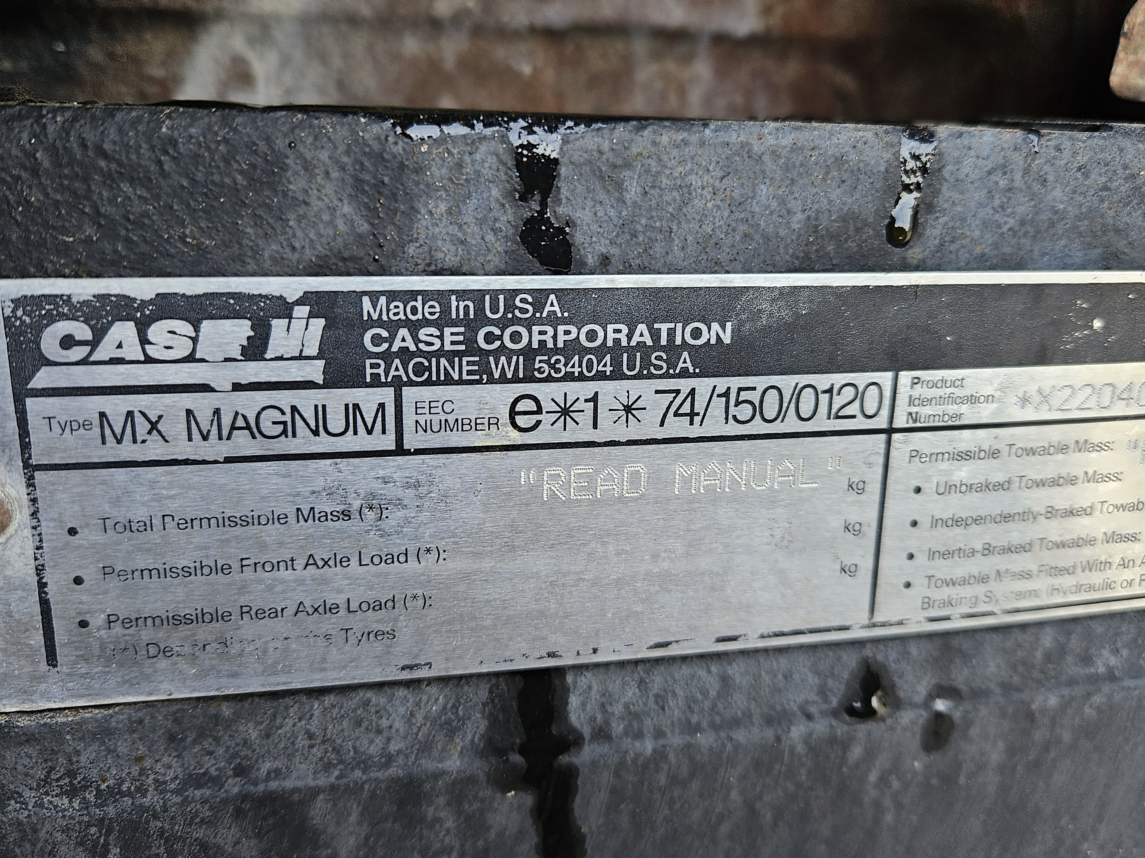 1999 Case IH MX220 Tractor