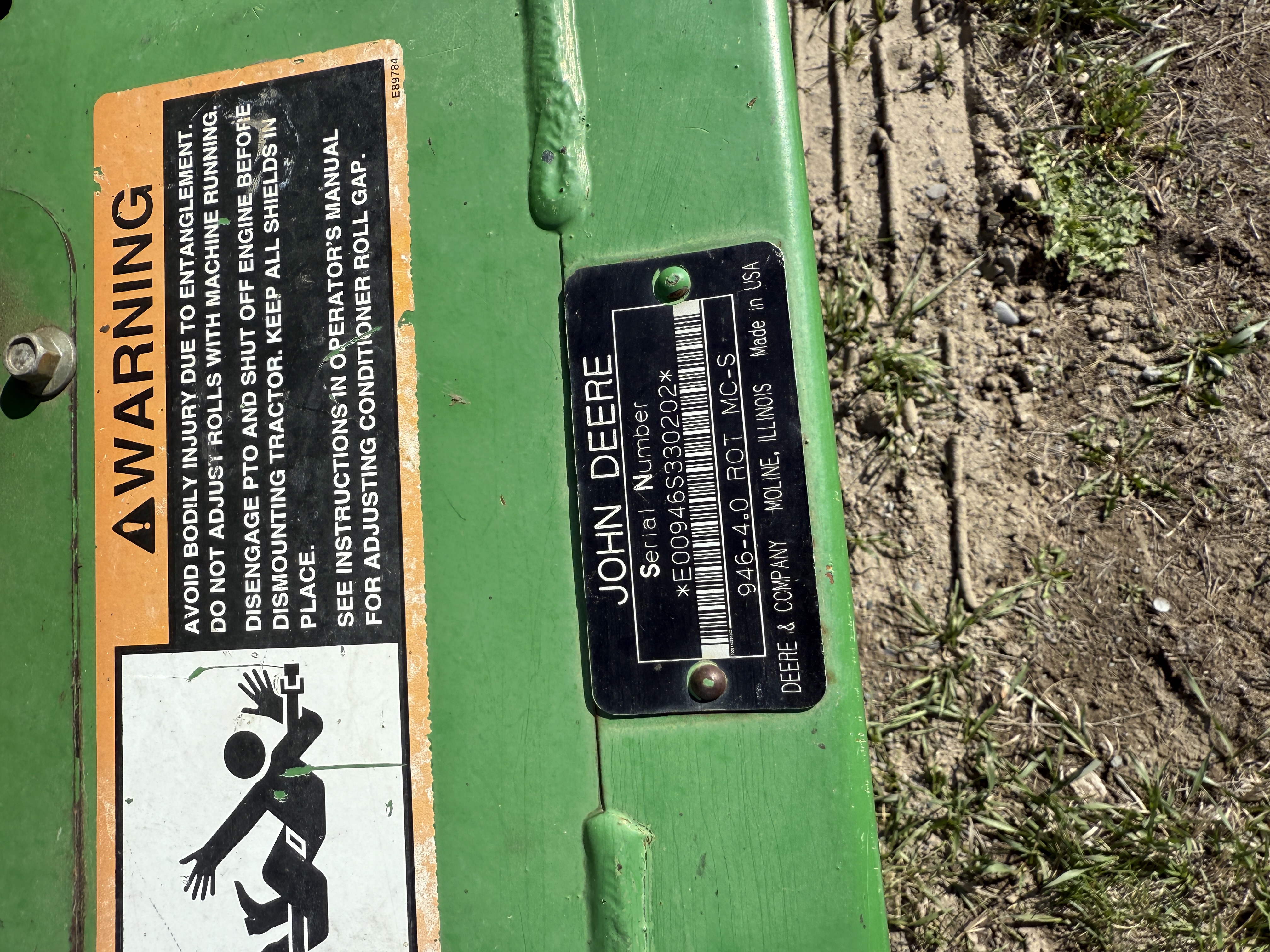 2007 John Deere 946 Mower Conditioner