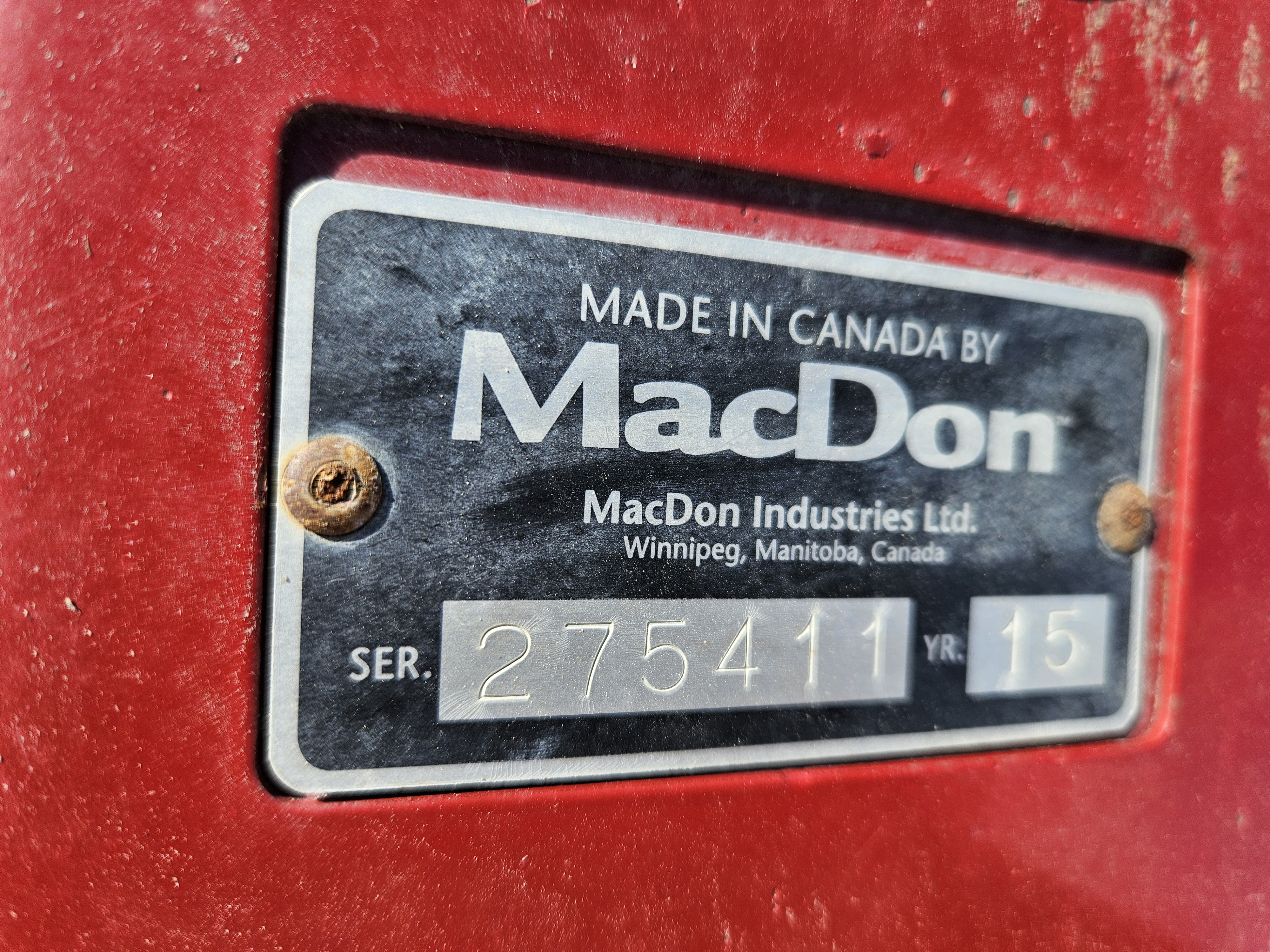 2015 MacDon R85 Mower Conditioner