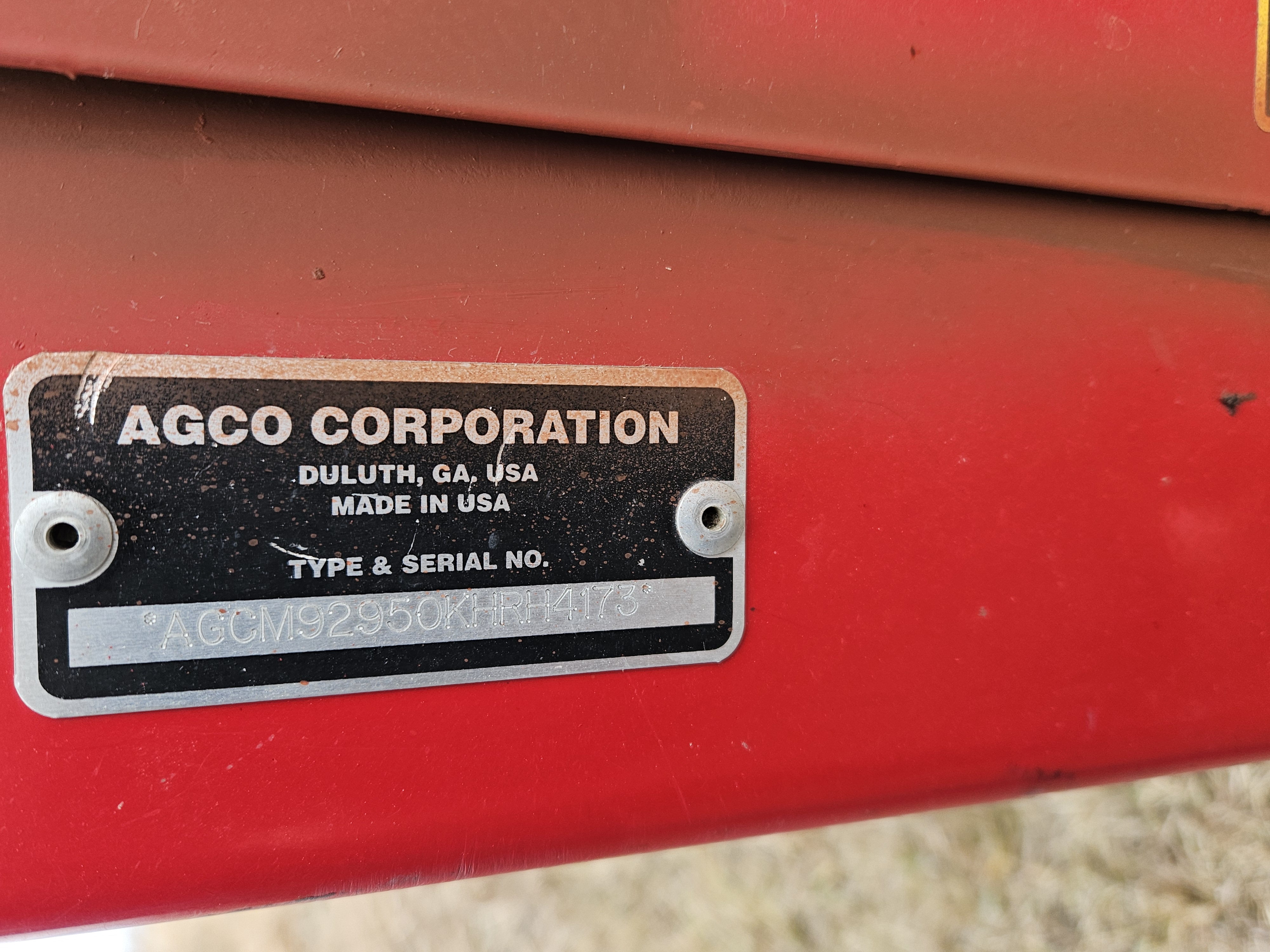 2019 Massey Ferguson 9295 Windrower Disc Header