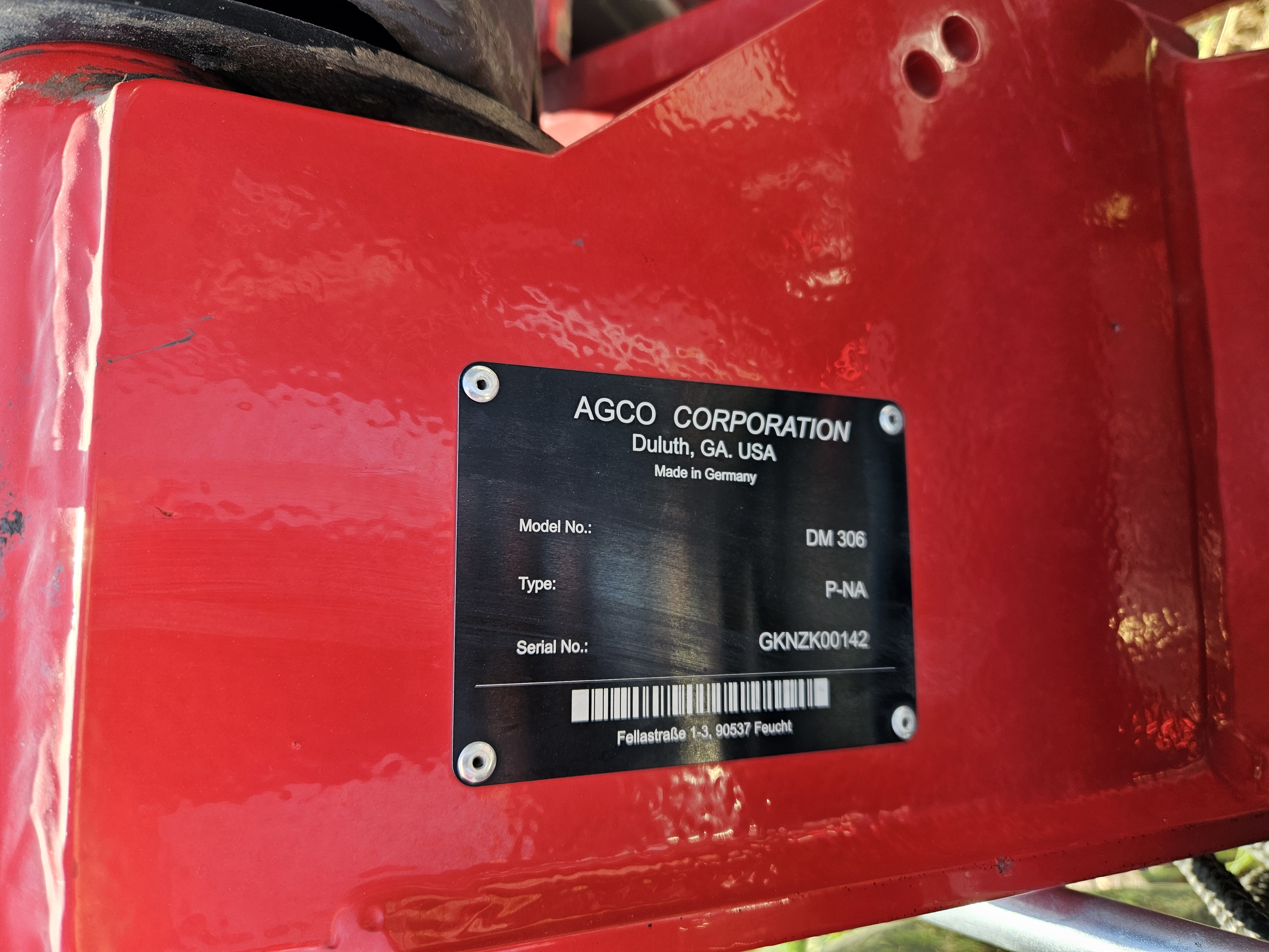 2019 Massey Ferguson DM306 Mower/Disc