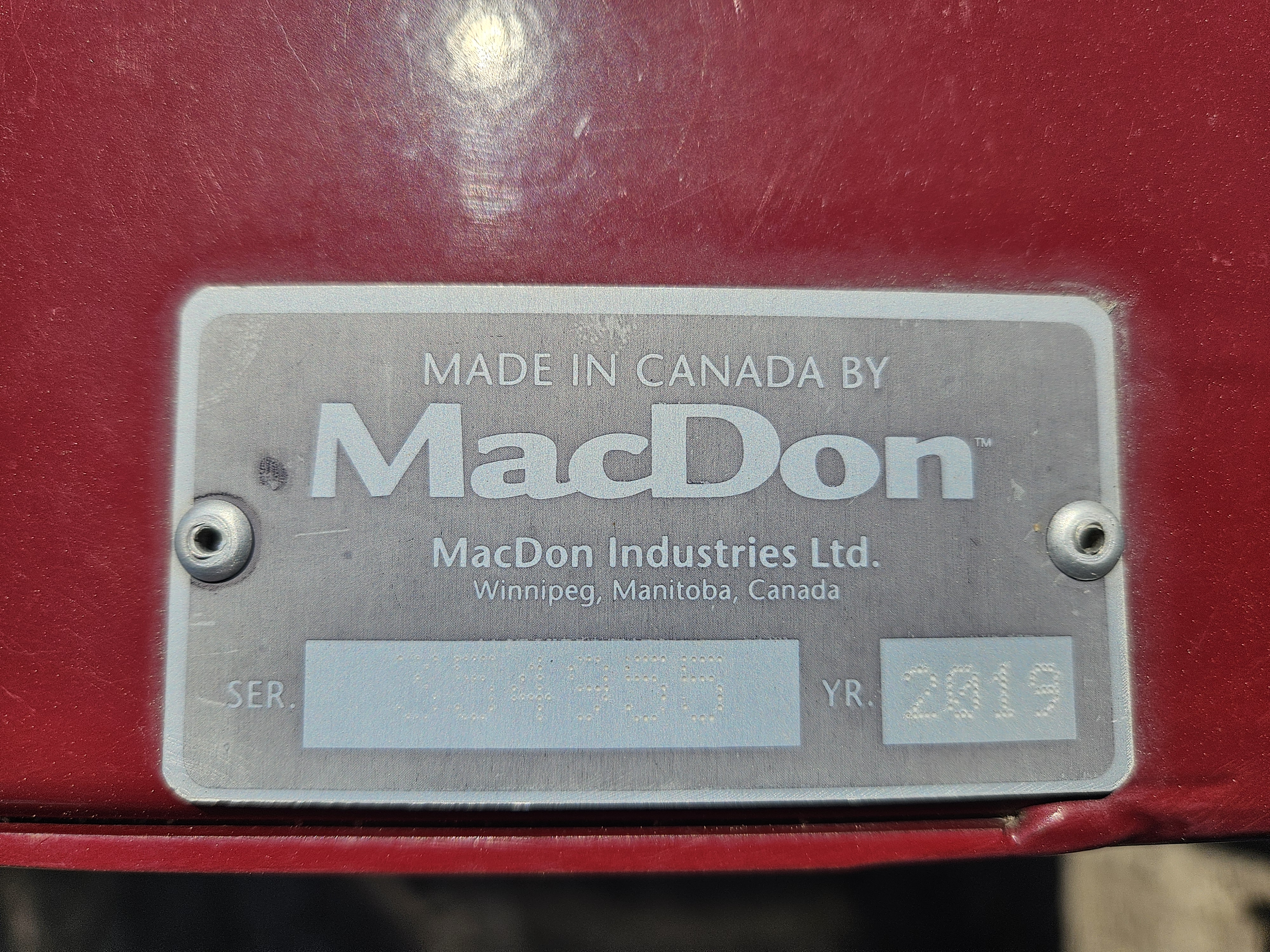 2019 MacDon R113 Mower Conditioner