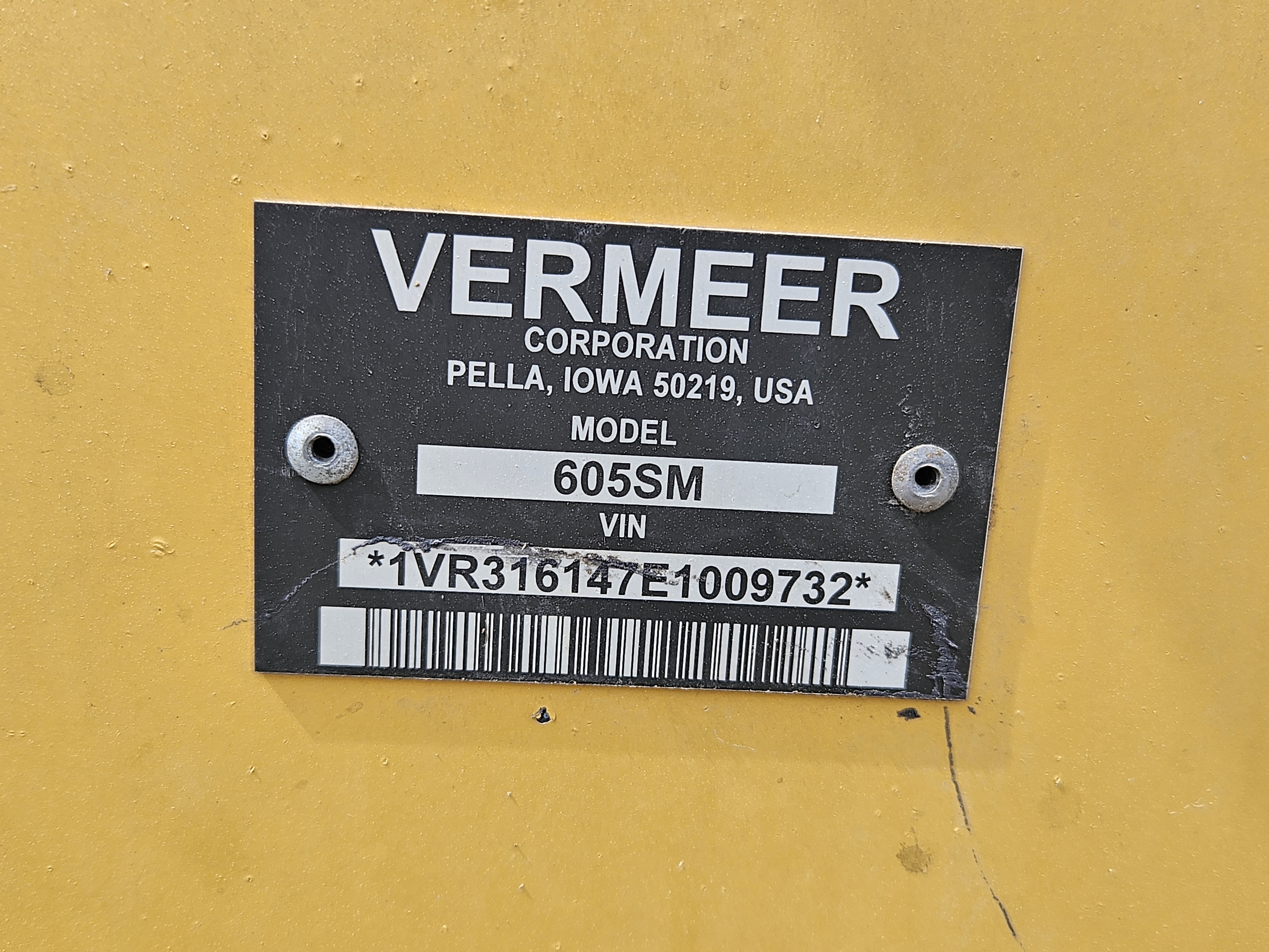 2014 Vermeer 605SM Baler/Round
