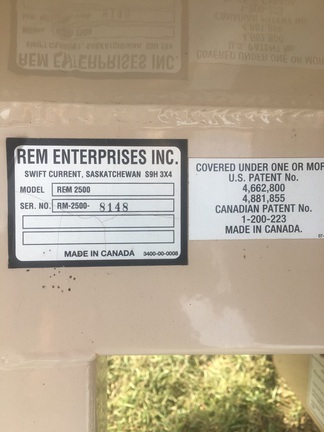 REM Mfg 2500 Grain Vac