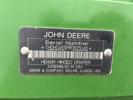 2023 John Deere HD45R Header Combine