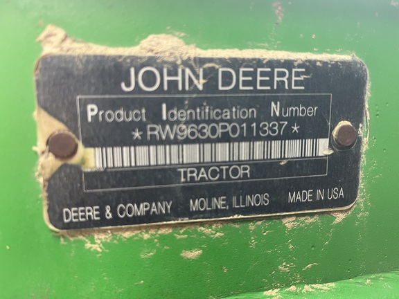 2009 John Deere 9630 Tractor 4WD