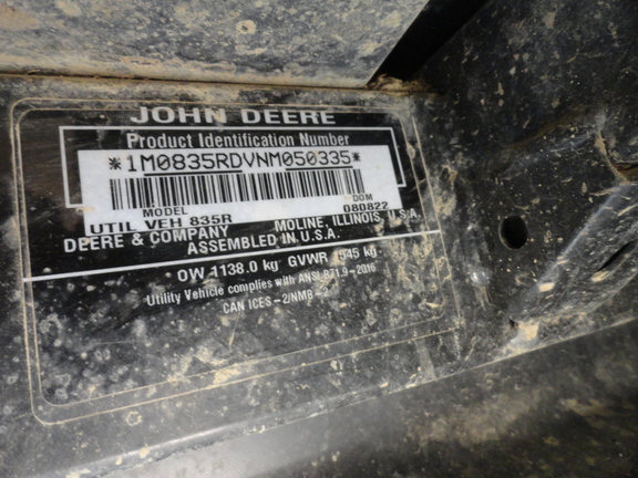 2022 John Deere XUV 835R ATV