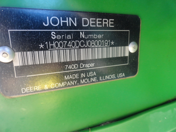 2020 John Deere 740D Header Combine
