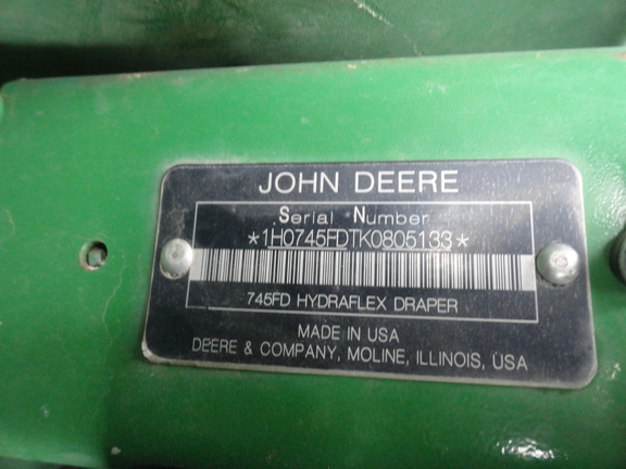 2019 John Deere 745FD Header Combine