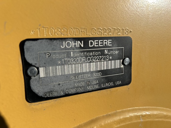 2012 John Deere 320D Skid Steer Loader