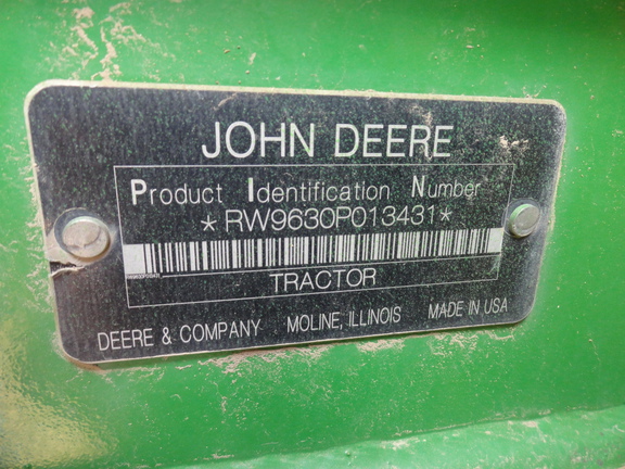 2009 John Deere 9630 Tractor 4WD