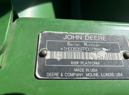 2013 John Deere 635F Header Combine